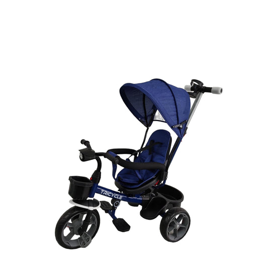 Tricicleta cu scaun rotativ, muzica si lumini,8 luni-4 ani