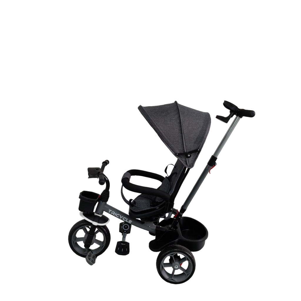 Tricicleta cu scaun rotativ, muzica si lumini,8 luni-4 ani