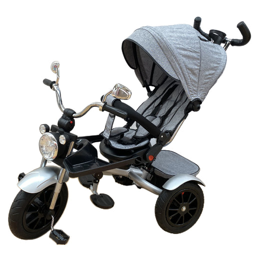 Triciclete tip motor cu scaun rotativ si pozitie de somn, 8 luni-3 ani