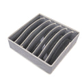 Cutie de depozitare pentru Lenjerie , material textil, 7 comportamente, 32 X 32 X 10cm cm Gri