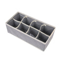 Cutie de depozitare pentru Lenjerie , material textil, 8 comportamente, 32 X 16 X 10cm Gri