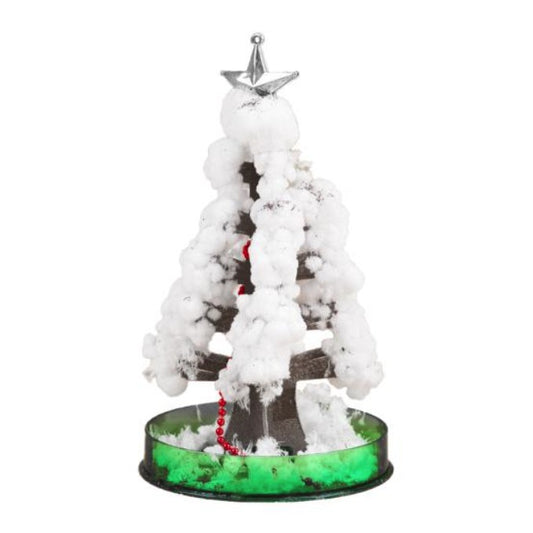 Jucarie Brad Magic Infloritor de Craciun, Crestere Lenta in 8-24 h, Decoratiune de Craciun, 16.5 x 9.5 x 9.5 cm