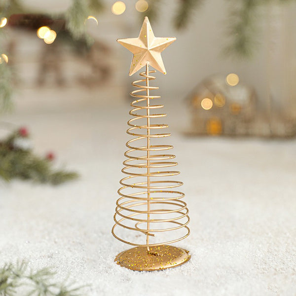 Decoratiune Brad micut din Metal, 20 cm