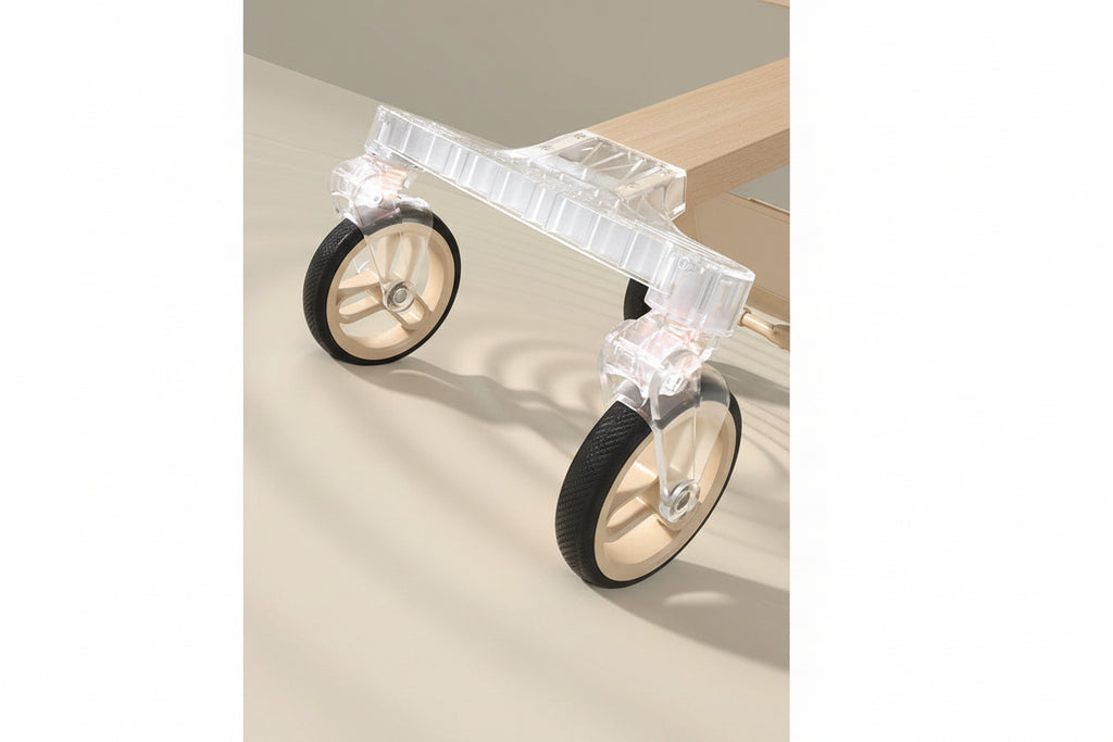 Cărucior sport 3in1, 6-36 luni , reversibil, pliabil, tăviță pentru masa, roti 360 si parasolar-Model Panda -Alb