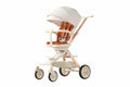 Cărucior sport 3in1, 6-36 luni , reversibil, pliabil, tăviță pentru masa, roti 360 si parasolar-Model Panda -Alb