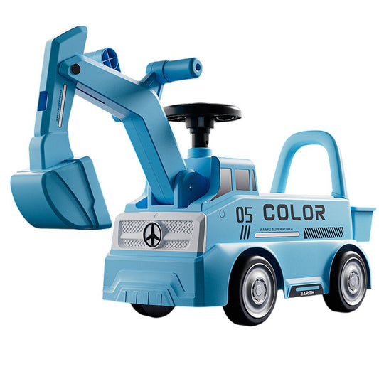 Excavator pentru Copii - Albastru Strălucitor 3 ani