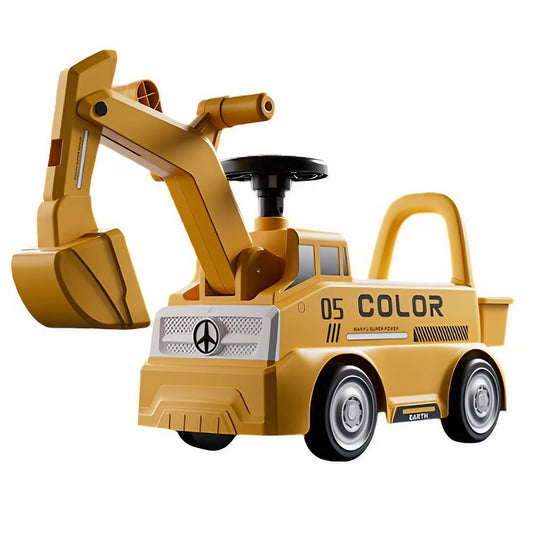 Excavator pentru Copii - Galben Strălucitor 3 ani
