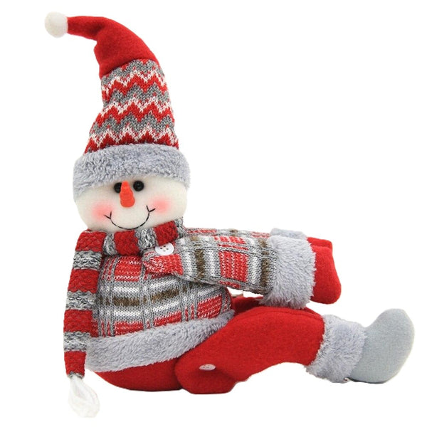 Clemă Decorativă pentru Perdea și Draperii, Tematică Crăciun, Model Om de Zăpadă, 46cm