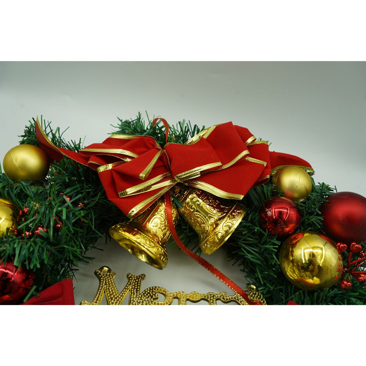 Coroniță de Crăciun decorată, 40cm