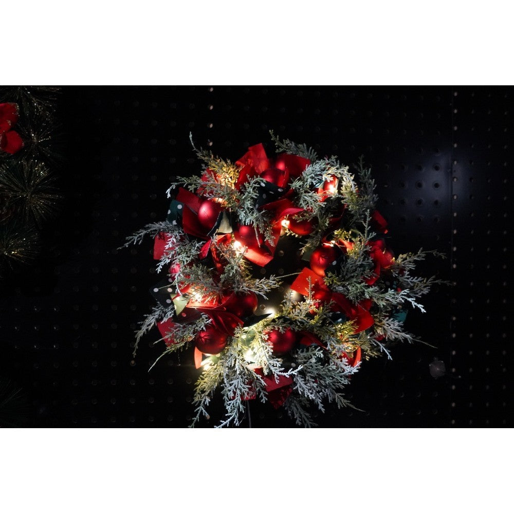 Coroniță de Crăciun decorată  pentru ușa, 40 cm