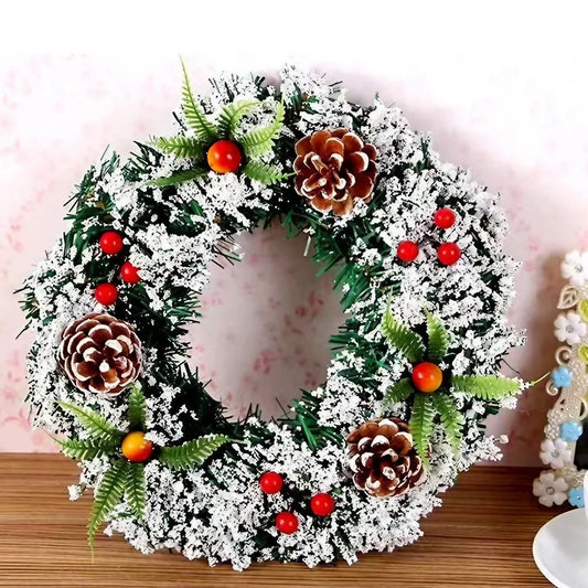 Coroniță pentru Crăciun decorată, 20cm