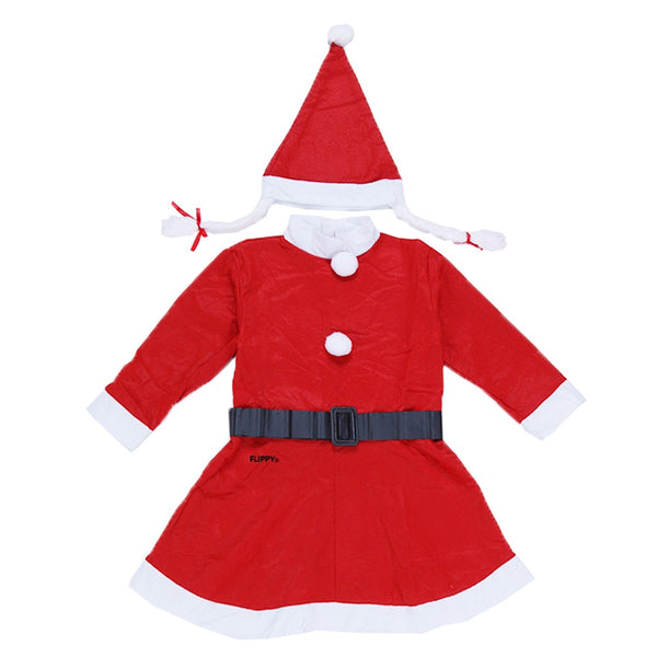 Costum craciunita pentru fete, 1-12 ani , 3 piese Polar