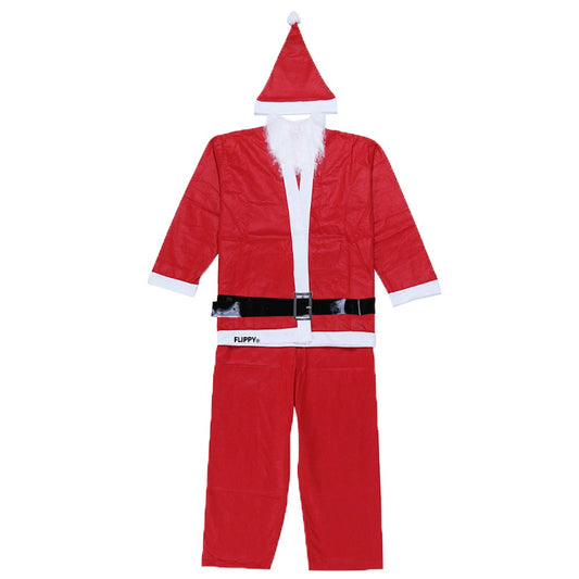 Costum Moș Crăciun , bărbat Adult , 5 piese, catifea