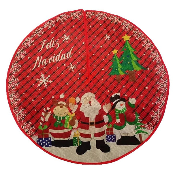 Covoraș pentru Brad, Model Feliz Naividad, 90 cm