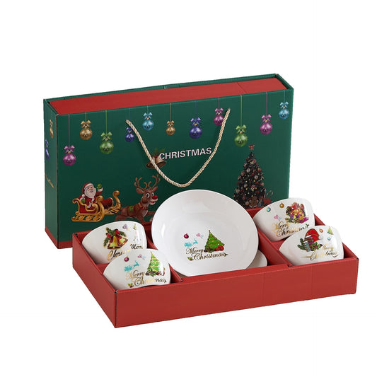 Set Veselă Festivă Temă Crăciun, din Ceramică