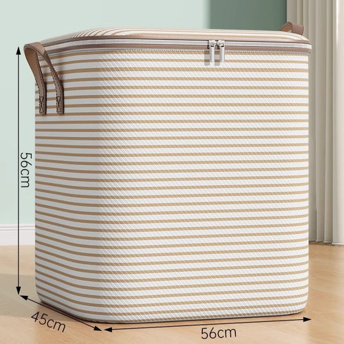 Cutie de Depozitare cu Fermoar – Pliabilă, cu Mâner Ranforsat și Fermoar Rezistent 56x45x56 150 L