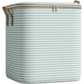 Cutie de depozitare cu fermoar , pliabila, mâner ranforsat, 56x45x56 , 150L in dungi Verde