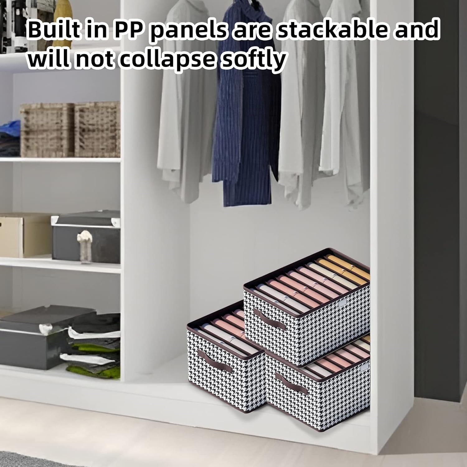Cutie de depozitare pentru haine, lenjerie, șosete și sutiene - 9 compartimente, material textil