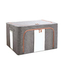 Cutie de depozitare pliabila, 24L, din bumbac si in 40x30x20cm , 2 ferestre , frontală si laterala