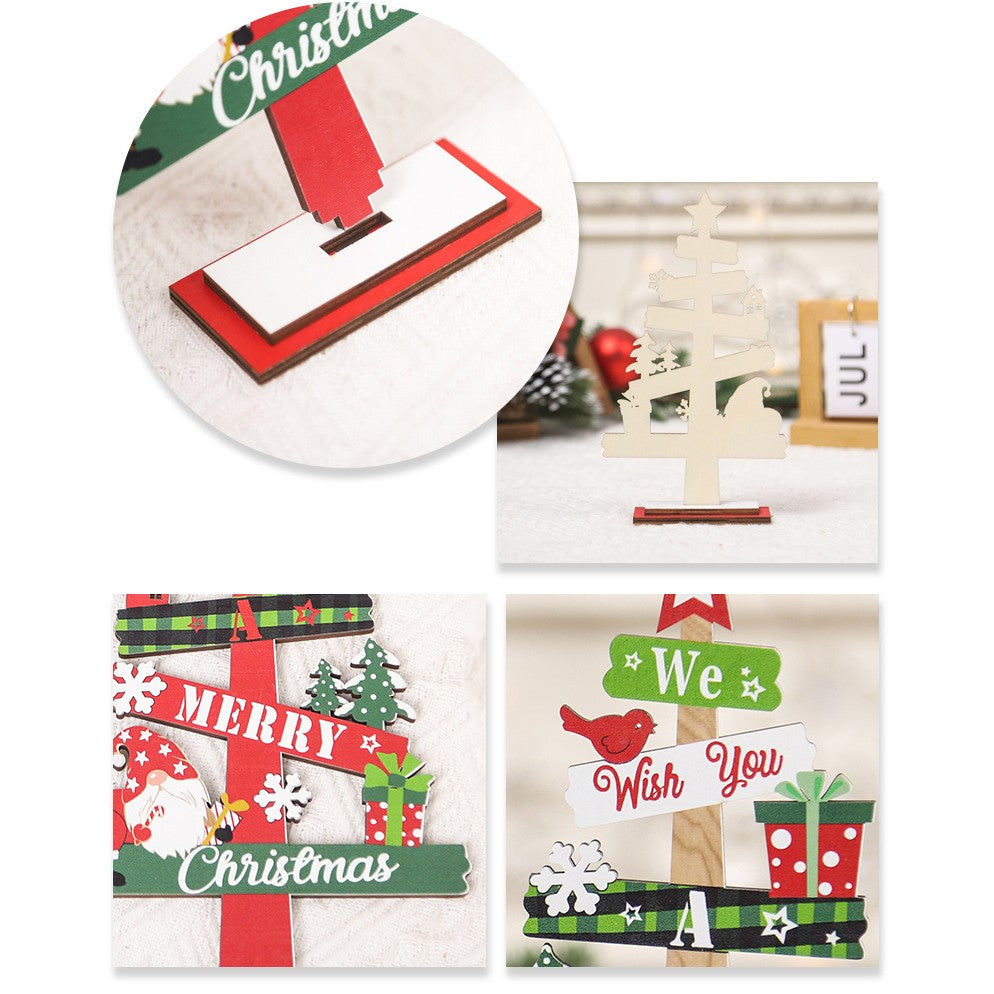 Decorațiune de Crăciun din Lemn – Braduleț „We Wish You a Merry Christmas”