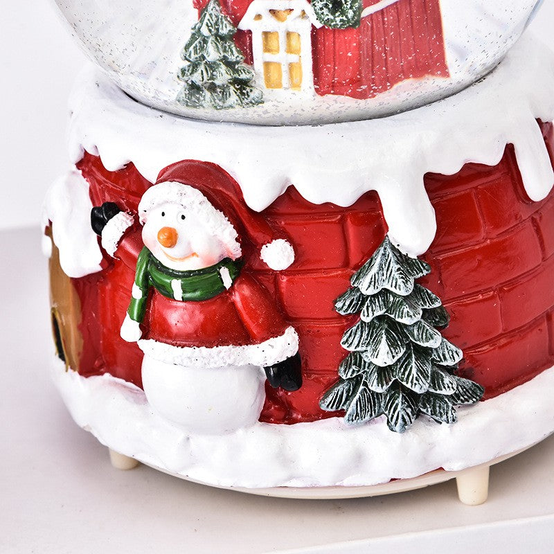 Decorațiune Crăciun - Glob cu zăpadă 5 cm