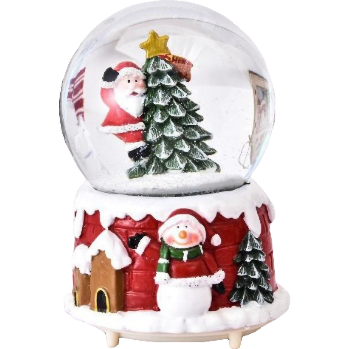 Decorațiune Crăciun - Glob cu zăpadă 5 cm