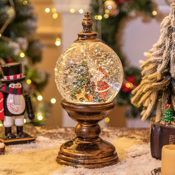 Decorațiune de Crăciun - Felinar Vintage cu Funcție Muzicală și LED, Cantece de Craciun, 3 Moduri