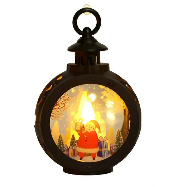 Decorațiune Crăciun tip Felinar 14 x 9 cm, Negru