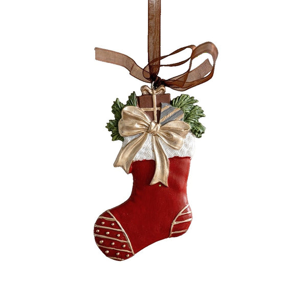 Decoratiune de Craciun, pentru Brad, Model Soseta