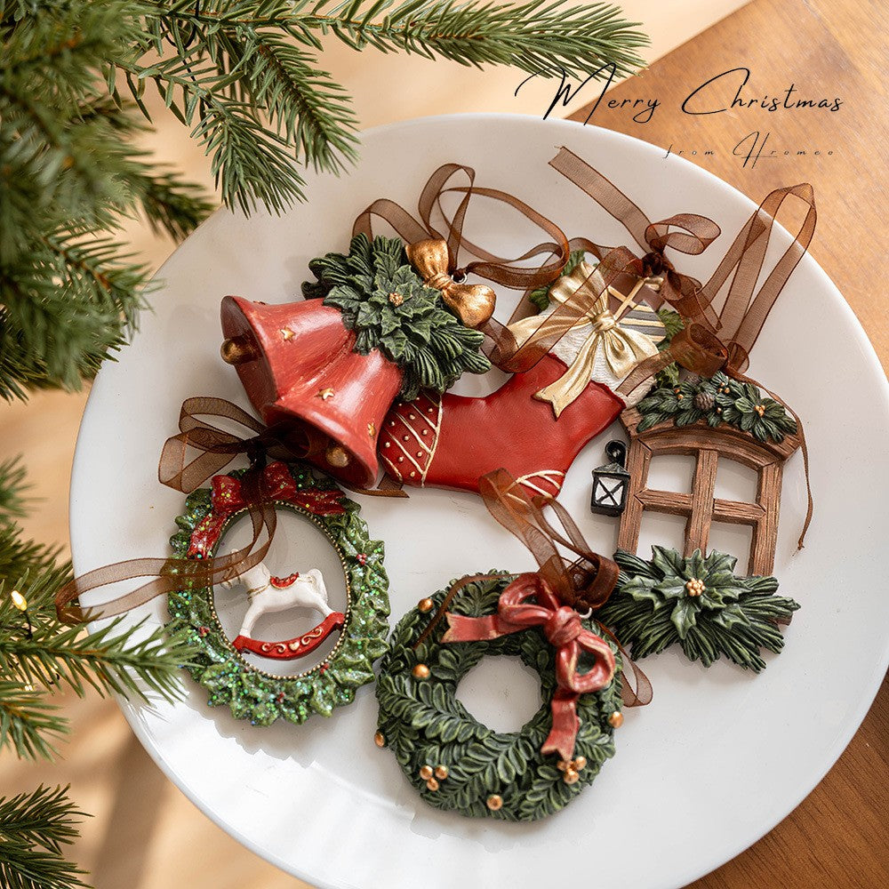 Decoratiune de Craciun, pentru Brad, Model Soseta