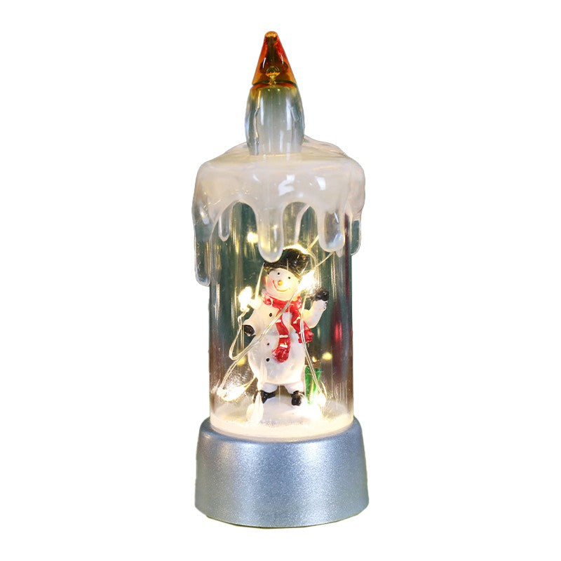 Decoratiune de Craciun tip Lumanare, Lumanare de Cristal 13 cm