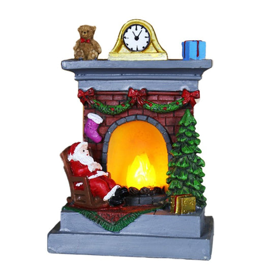 Semineu Decorativ cu Foc din Rasina LED