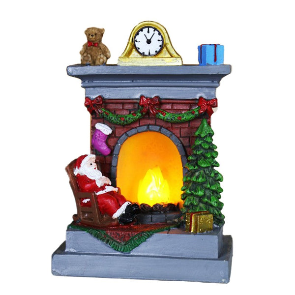 Semineu Decorativ cu Foc din Rasina LED