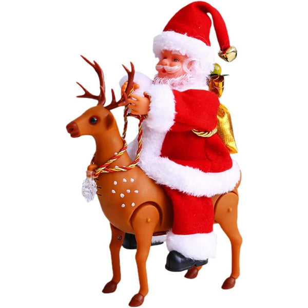 Decorațiune Moș Crăciun, Animat (muzica & dans)