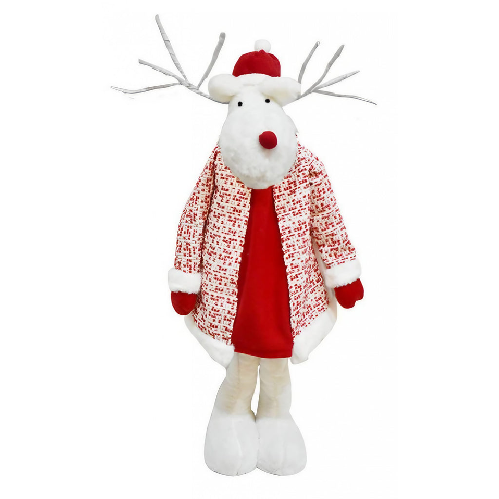 Figurină Decorativă de Crăciun - Ren cu Picioare Telescopice, 42-80cm