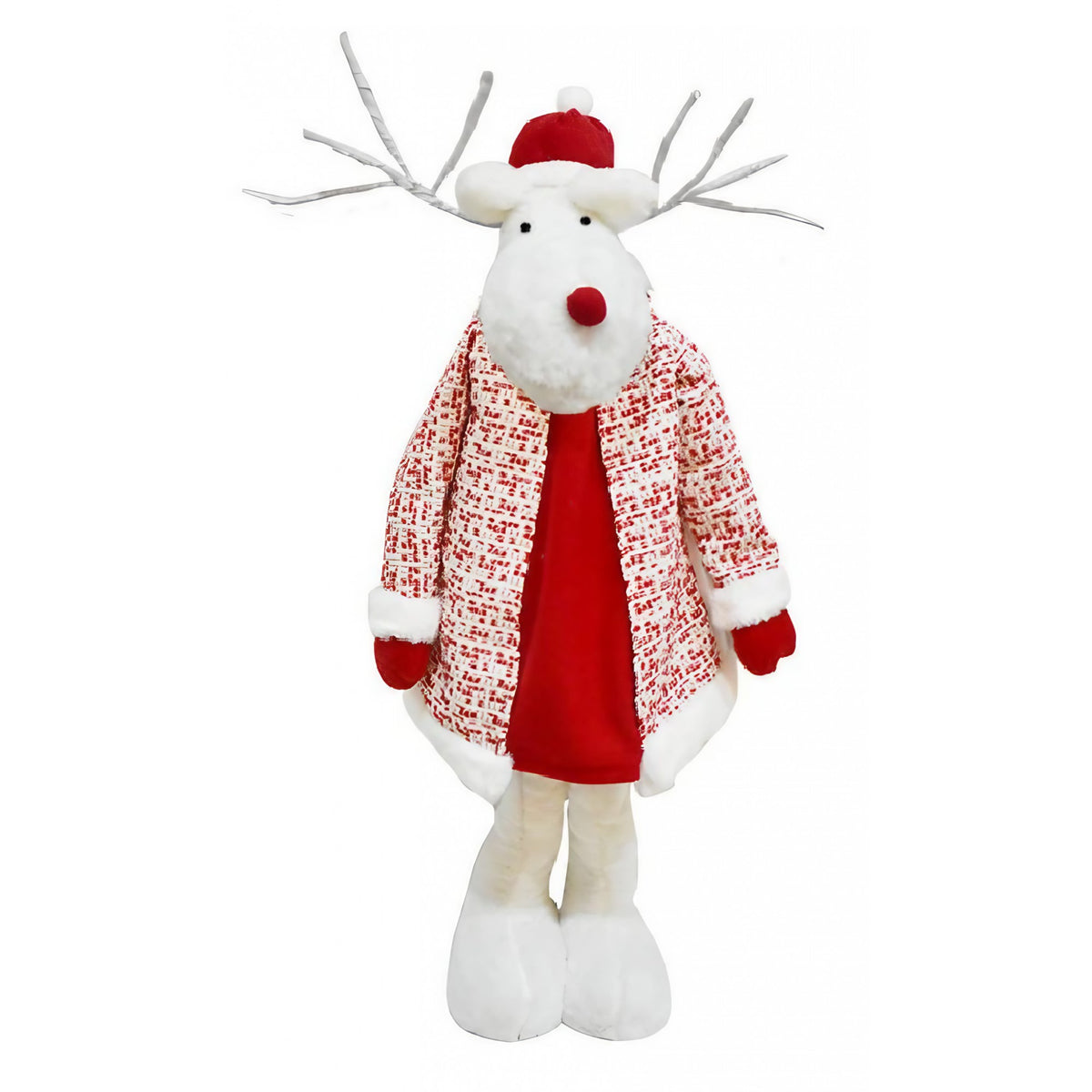 Figurină Decorativă de Crăciun - Ren cu Picioare Telescopice, 42-80cm