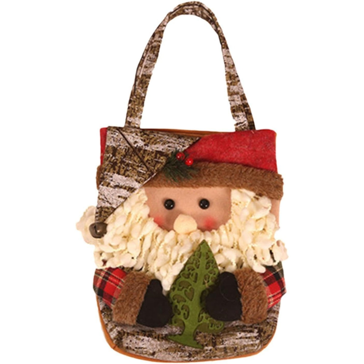 Geantă pentru Cadouri de Crăciun, Model Moș Crăciun, Decor Festiv, 46 x 23 x 2 cm, Multicolor