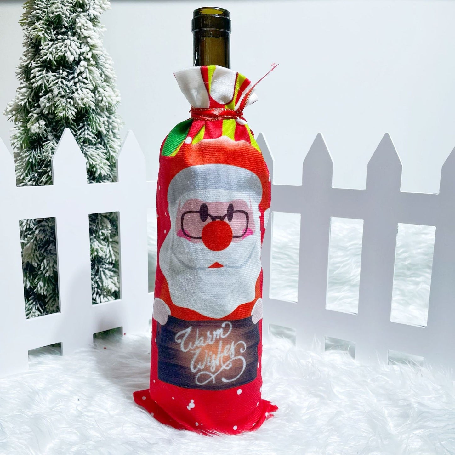 Husa de Crăciun pentru Sticla de Vin