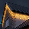 Instalație de Crăciun tip Franjuri/Turturi 7m , 200 LED-uri, 8 jocuri de lumini, INTERCONECTABILA, Lumina Alb Cald