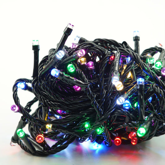 Instalație Liniara 9M, 100 LED , 8 jocuri de lumini, Multicolor