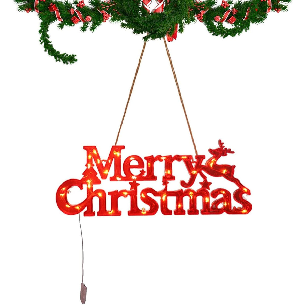 Instalație LED de Crăciun , Litere 3D "Merry Christmas"