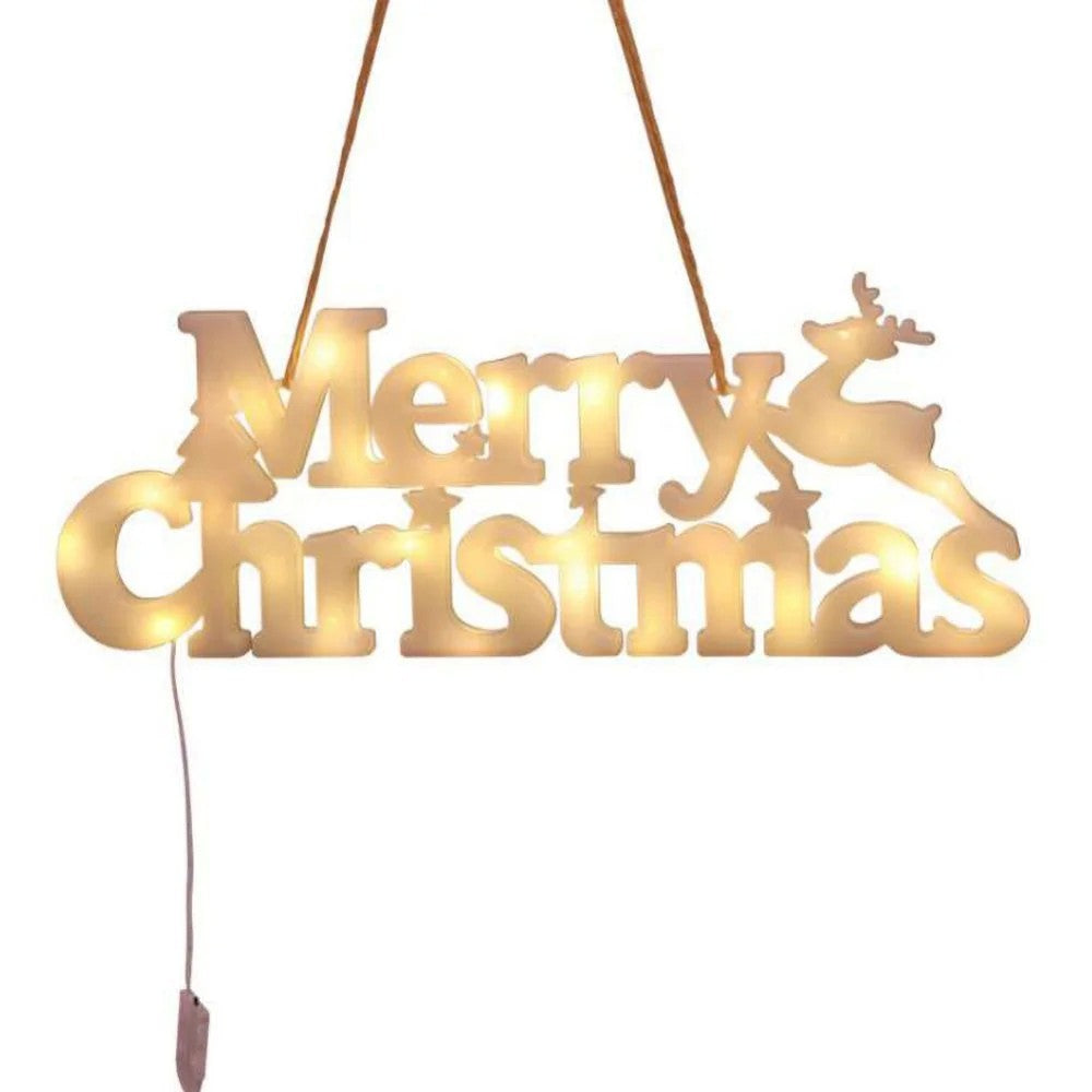 Instalație LED de Crăciun Litere 3D "Merry Christmas"