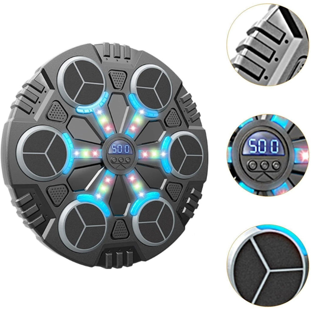 Jucărie de Boxat 6 TINTE cu Muzica si Lumini, Bluetooth, încărcare usb, 32x27x3.5cm 930 grame - MANUSI INCLUSE