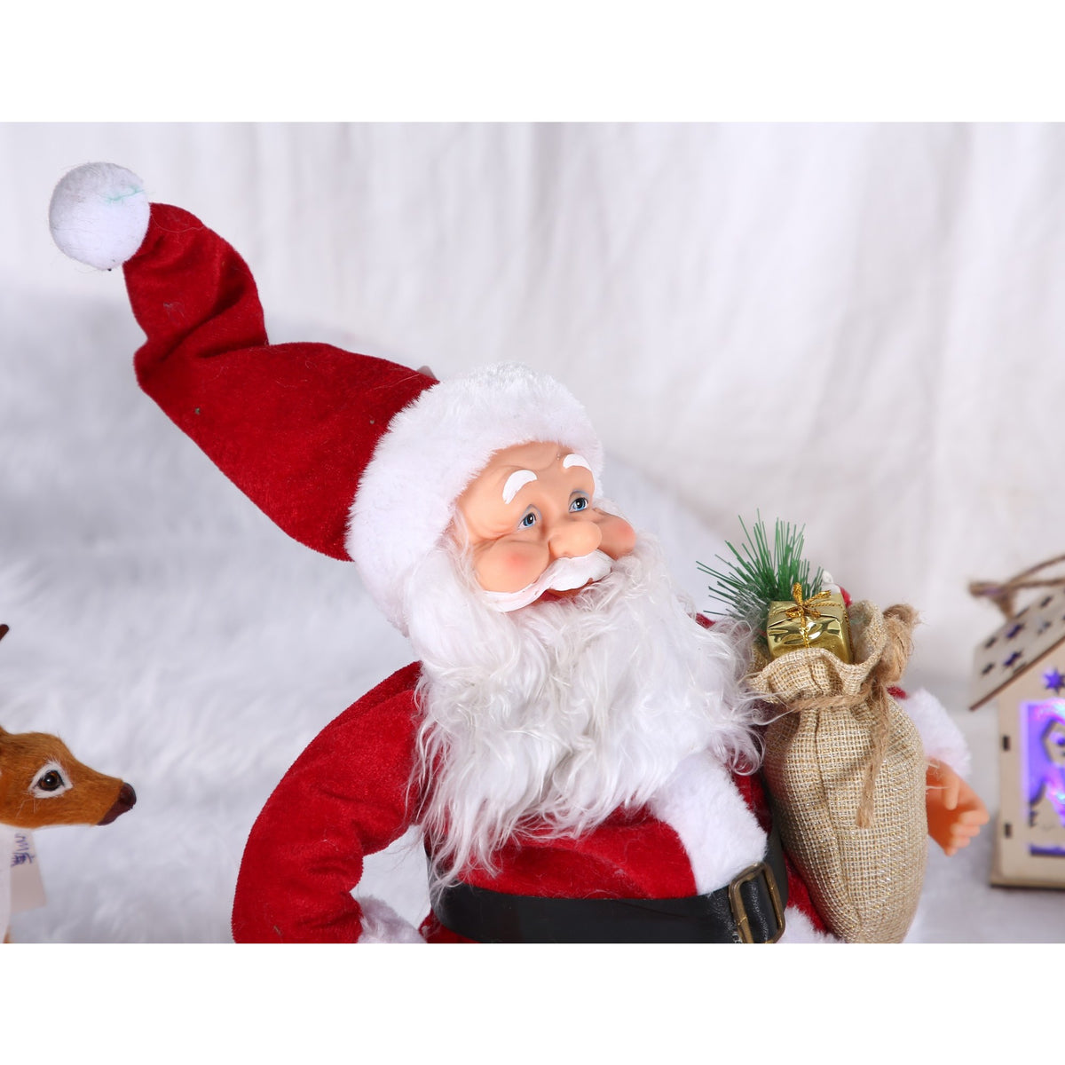 Jucărie decorativă model Moș Crăciun 55cm