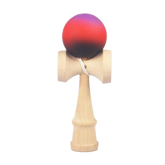 Jucărie KENDAMA din Lemn, 18 cm Gradient Mov-Rosu-Negru