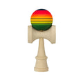 Jucărie KENDAMA din Lemn, 18 cm Model Roșu-Galben-Verde