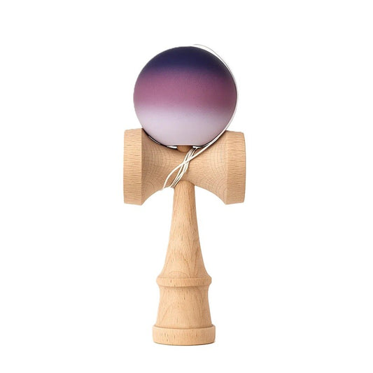 Jucărie KENDAMA din Lemn, 18 cm Gradient Negru-Maro-Alb