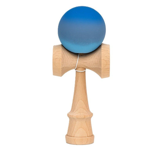Jucărie KENDAMA din Lemn, 18 cm Gradient Albastru-Gri-Bleu