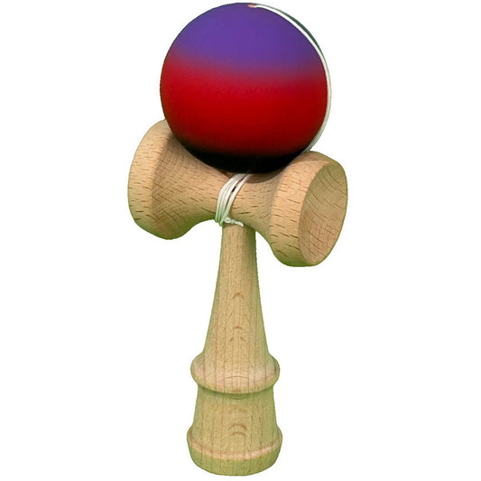 Jucărie KENDAMA din Lemn, 18 cm Gradient Mov-Rosu-Negru