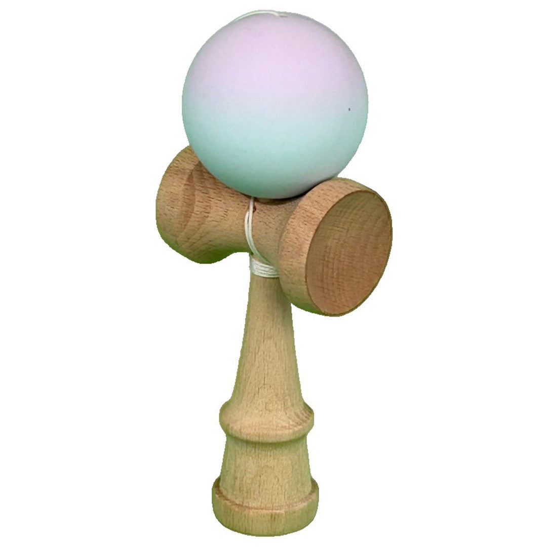 Jucărie KENDAMA din Lemn, 18 cm Gradient Lila-Turcoaz